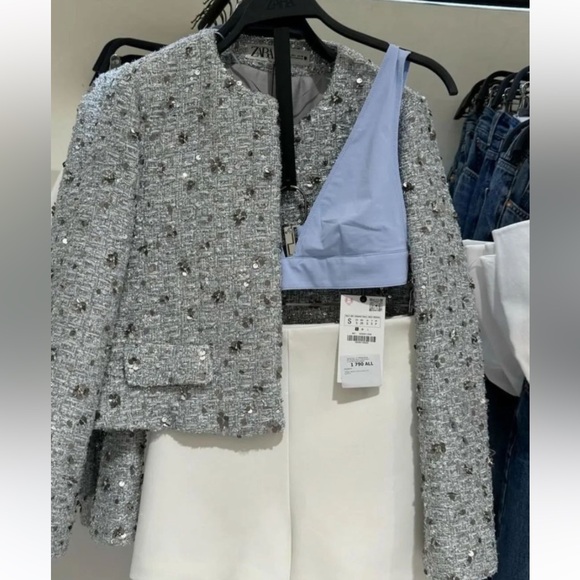 Zara sequin jacket zw collection - Picture 15 of 16